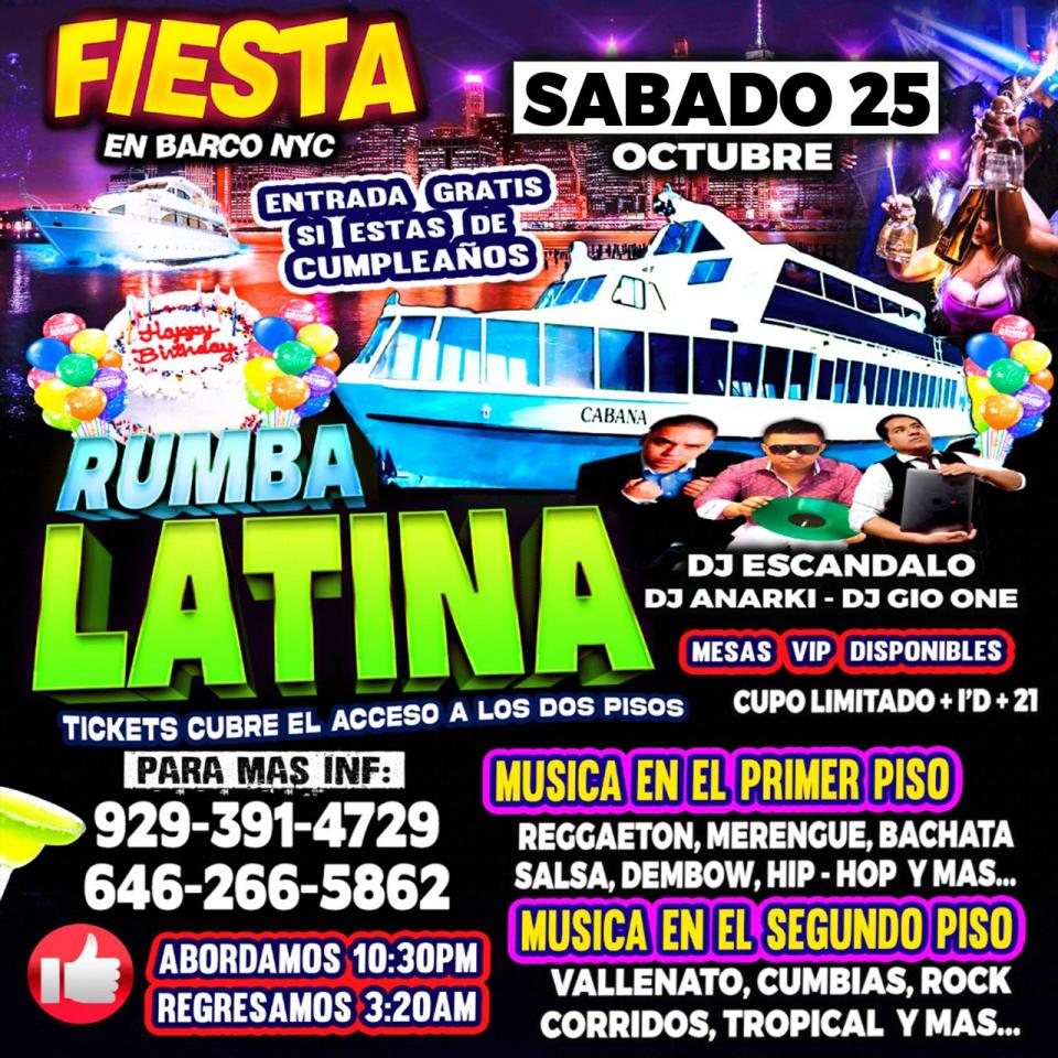 Buy tickets for Fiesta En Barco - Manhattan New York - Cupo Limitado Fiesta En Barco - Manhattan New York - Cupo Limitado