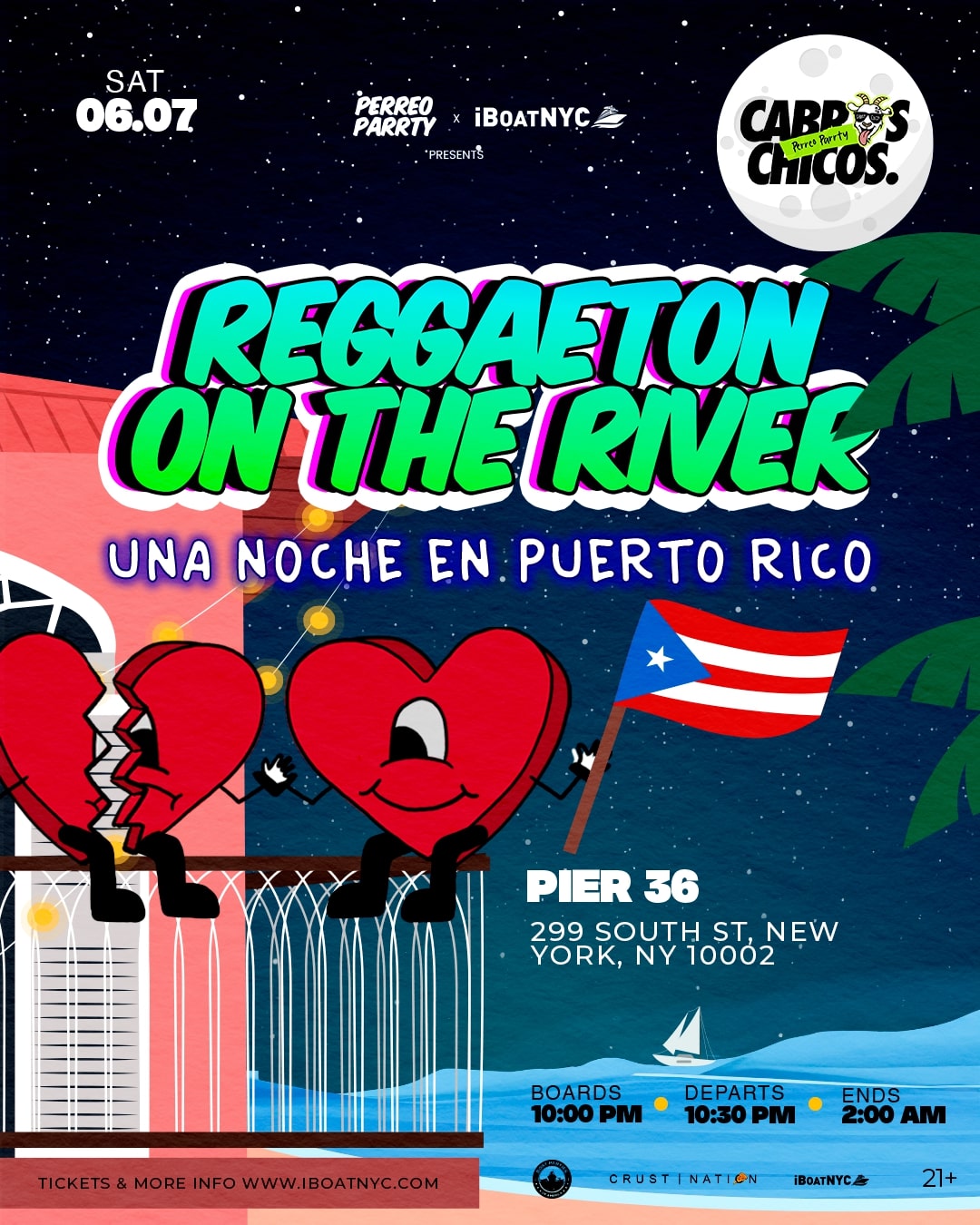 UNA NOCHE EN PUERTO RICO - Puerto Rican Parade Boat Party Cruise