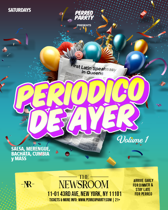 Buy tickets for Periodico de Ayer - Latin & Reggaeton Party at Newsroom Speakeasy Periodico de Ayer - Latin & Reggaeton Party at Newsroom Speakeasy
