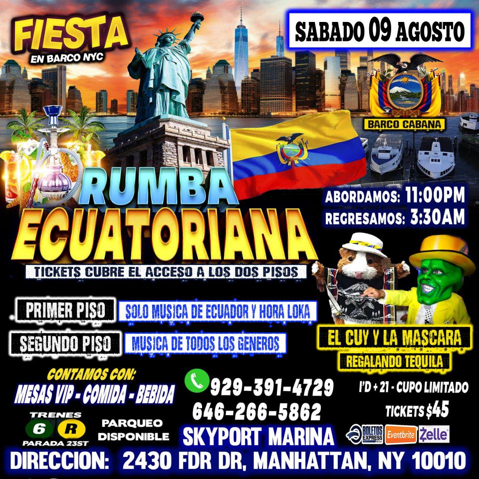 RUMBA ECUATORIANA EN BARCO