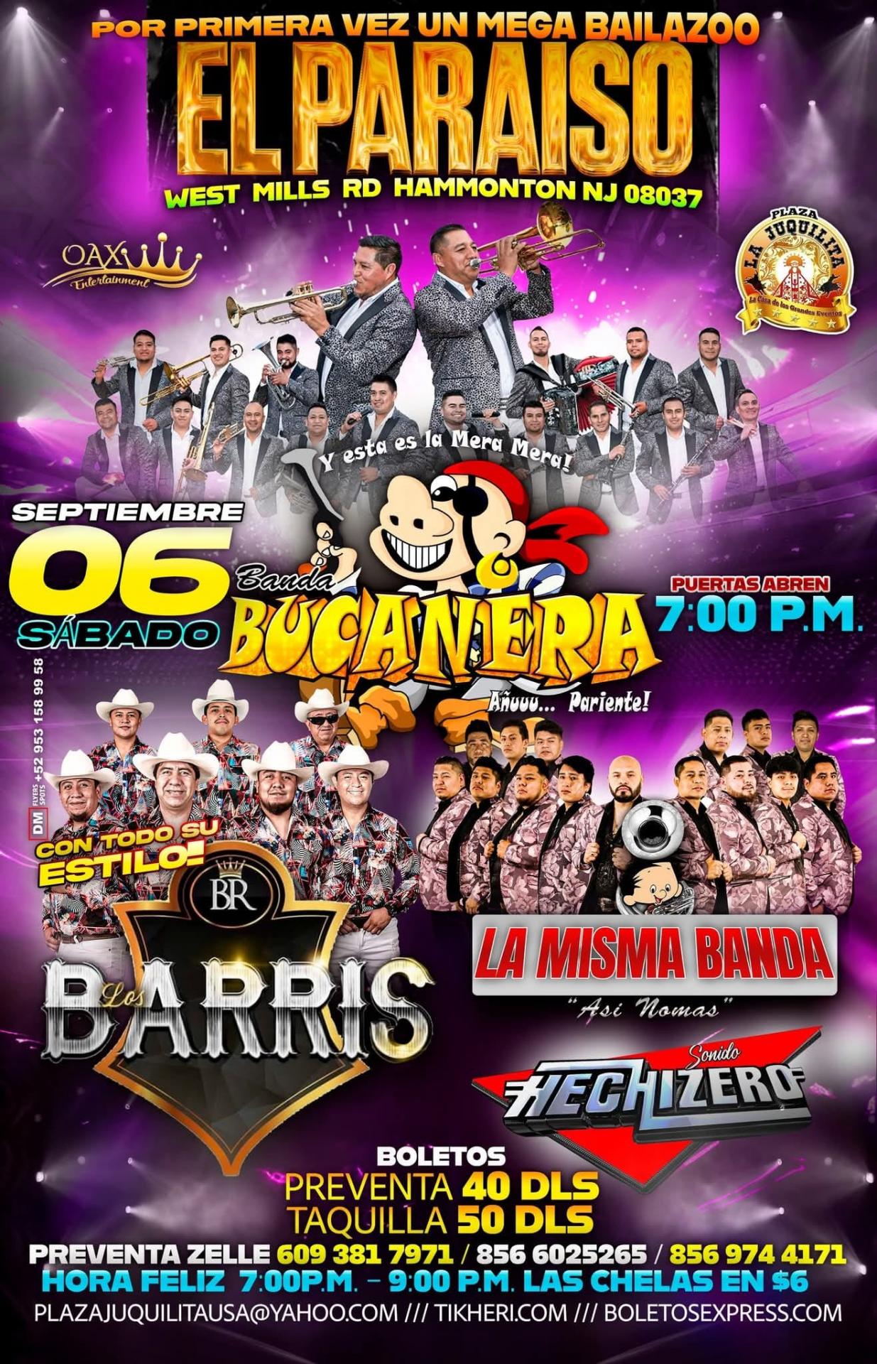 BANCA BUCANERA | LOS BARRIS | LA MISMA BANDA & HECHIZERO