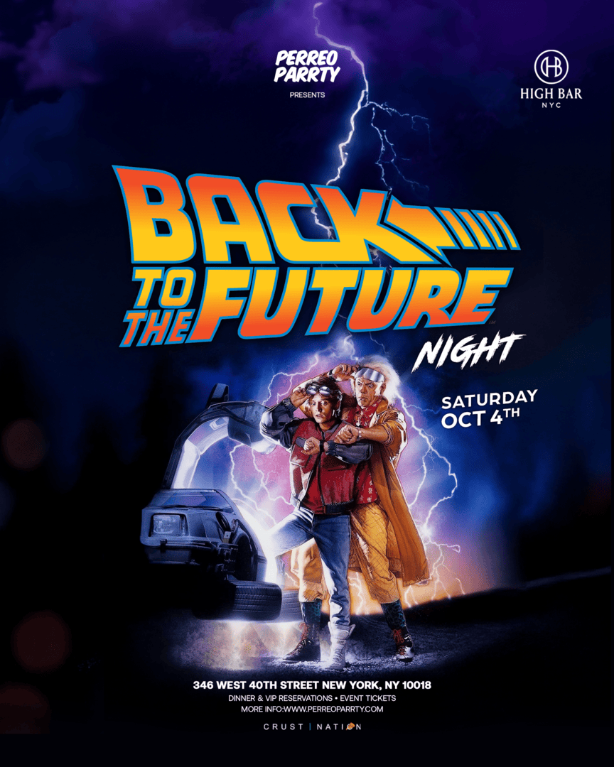 Perreo on the Roof - Back to the Future Party at Highbar Rooftop NYC