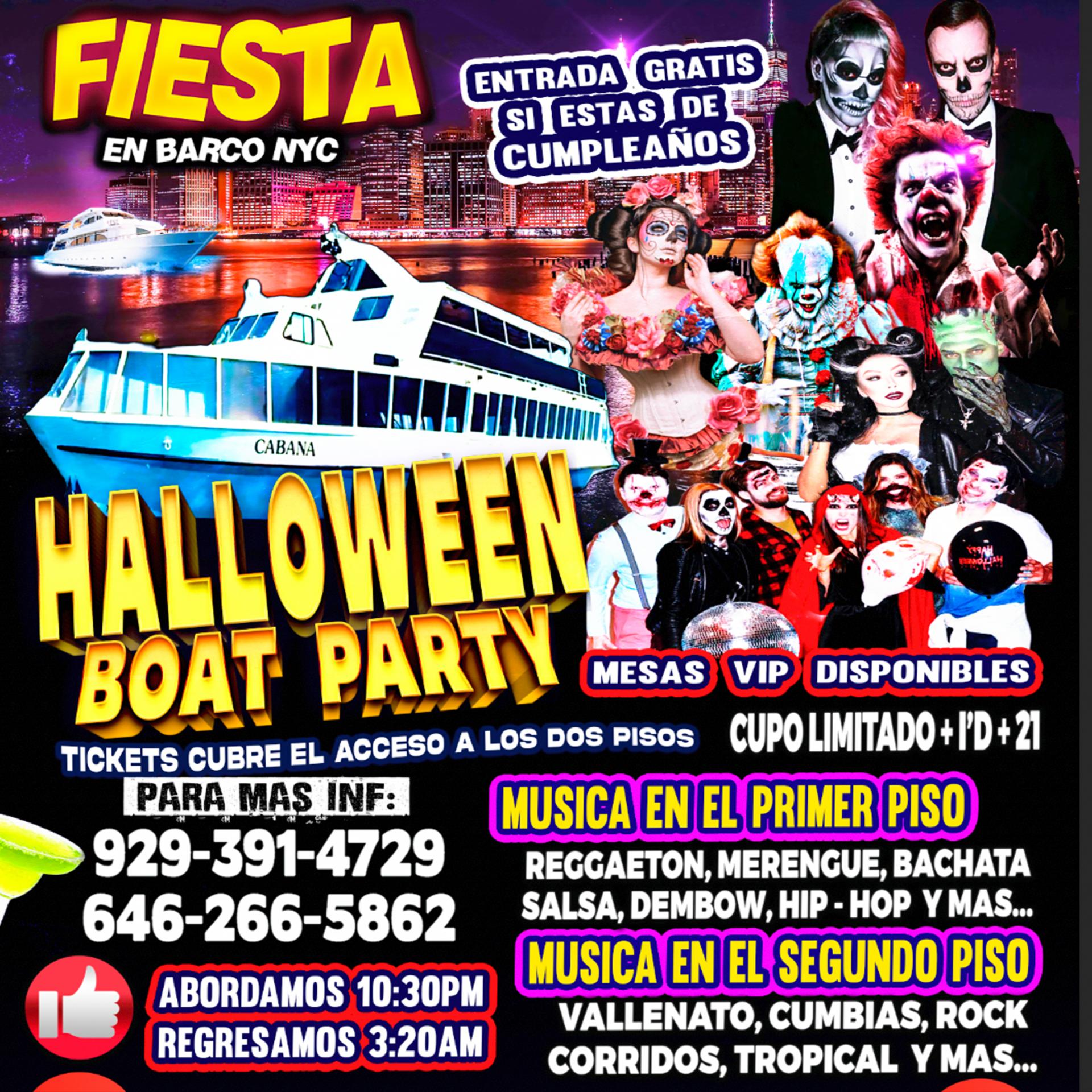 HALLOWEEN EN BARCO - Ultimos 45 Tickets Disponibles