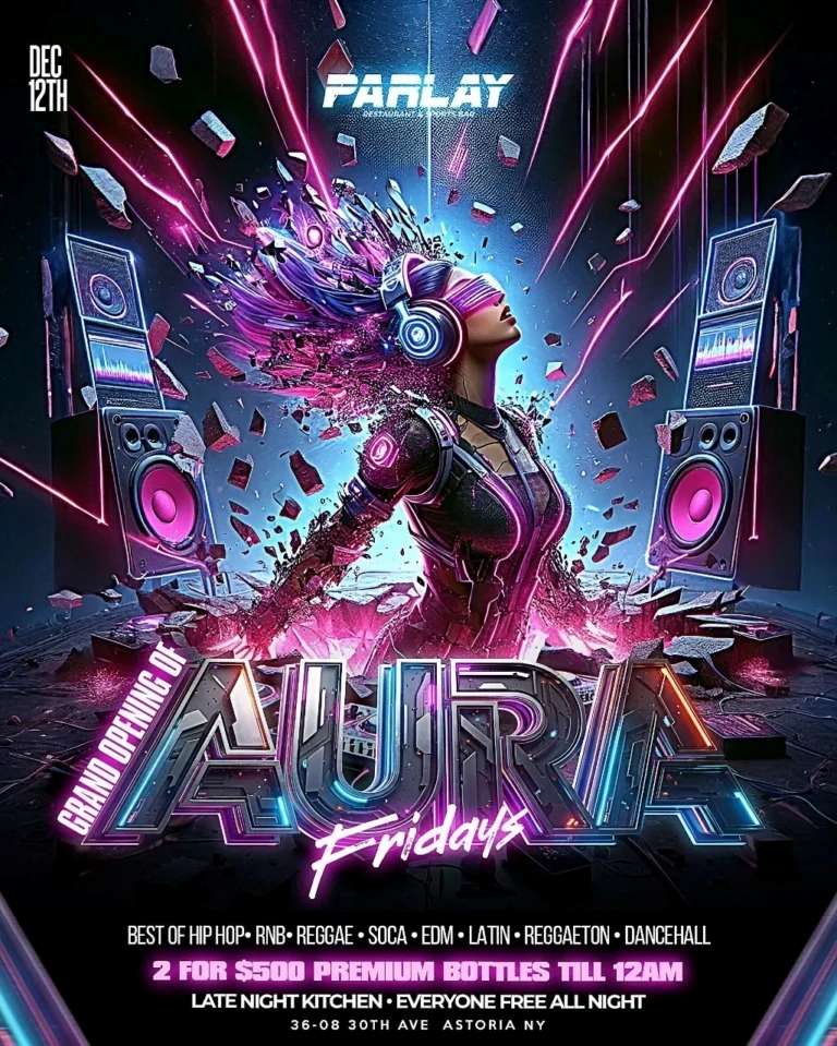 Buy tickets for Grand Opening of Aura Fridays – Astoria’s New Afterwork & Nightlife Party Grand Opening of Aura Fridays – Astoria’s New Afterwork & Nightlife Party