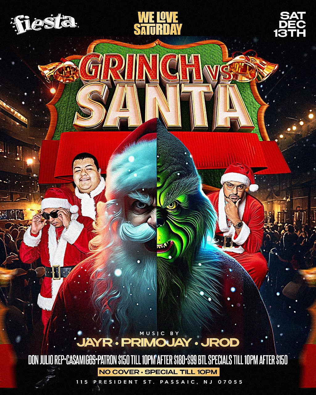 Buy tickets for WE LOVE SATURDAY - GRINCH VS SANTA WE LOVE SATURDAY - GRINCH VS SANTA