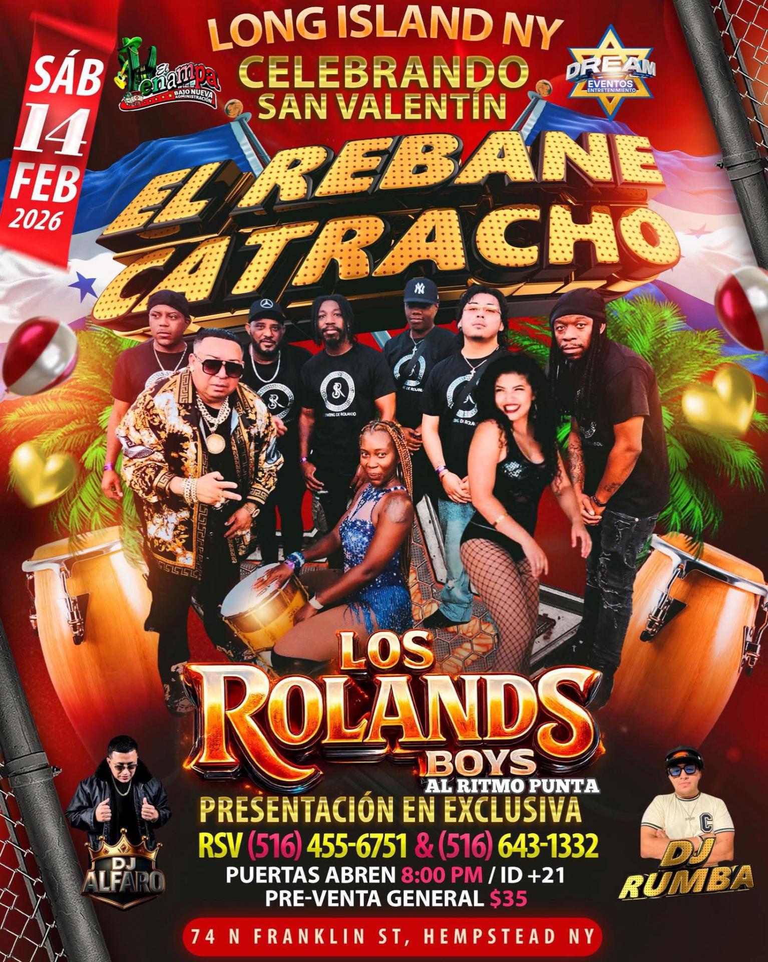 Los Rolands 🇭🇳 BoysLive /Hempstead NY / Sab 14 Feb