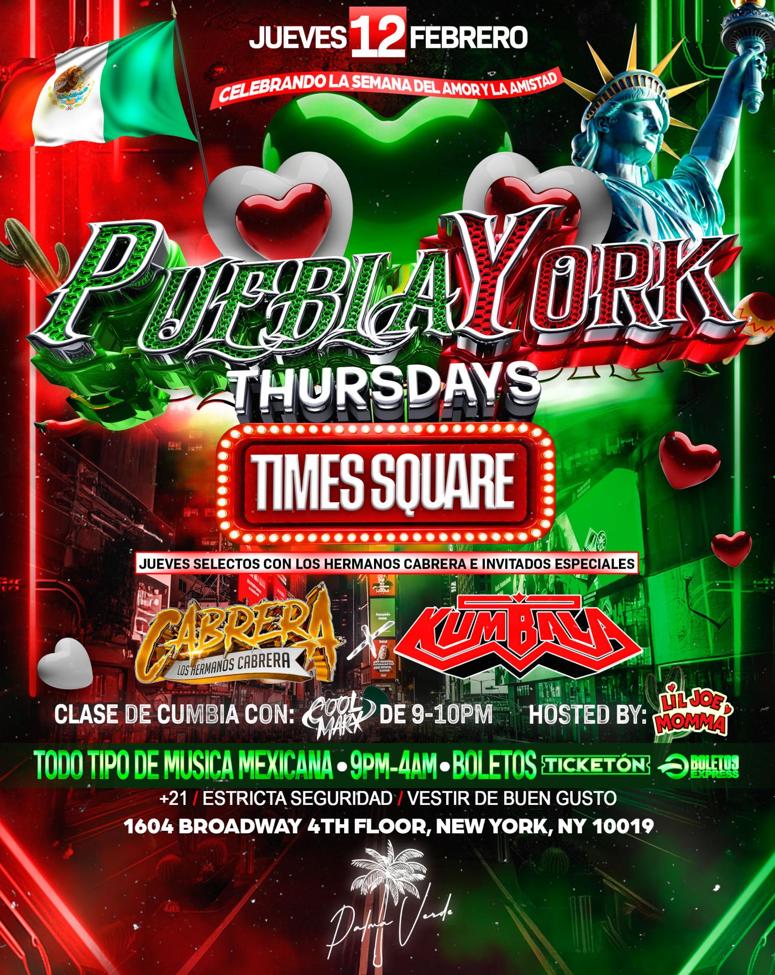PueblaYork Thursdays Times Square