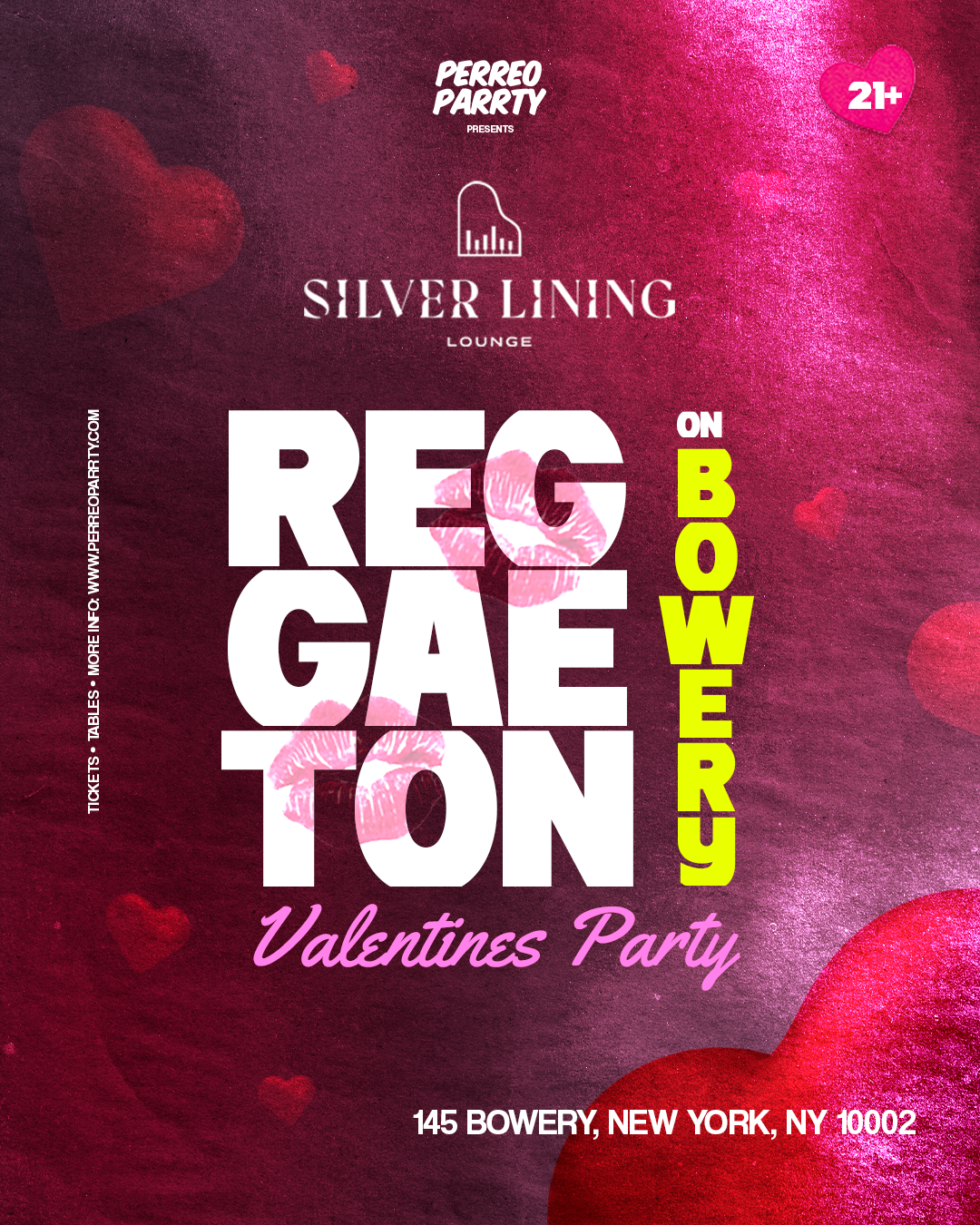 REGGAETON ON BOWERY -  Valentine's Day Party NYC