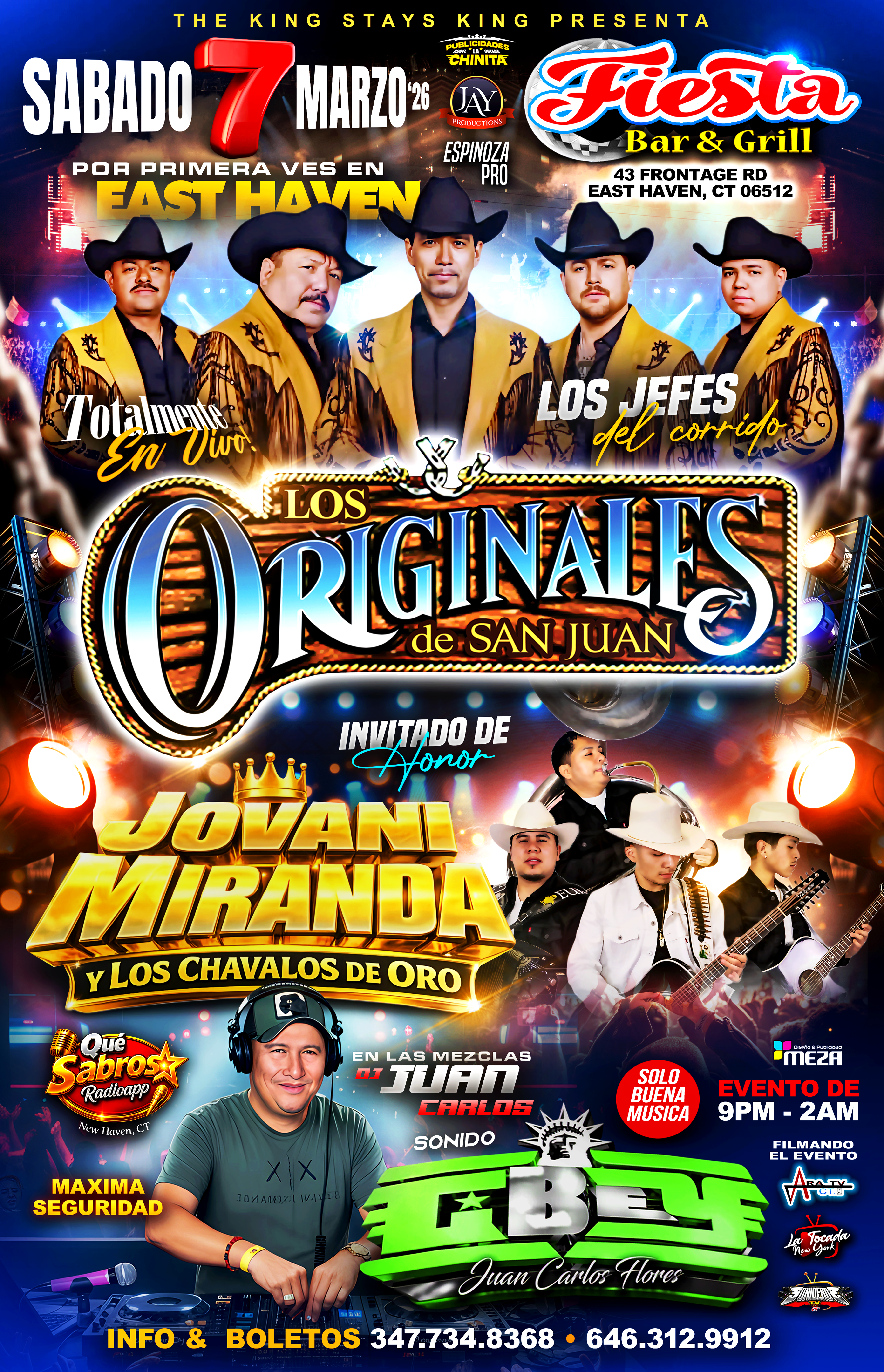 Buy tickets for TOTALMENTE EN VIVO LOS JEFES DEL CORRIDO LOS ORIGINALES DE SAN JUAN & JOVANI MIRANDA TOTALMENTE EN VIVO LOS JEFES DEL CORRIDO LOS ORIGINALES DE SAN JUAN & JOVANI MIRANDA