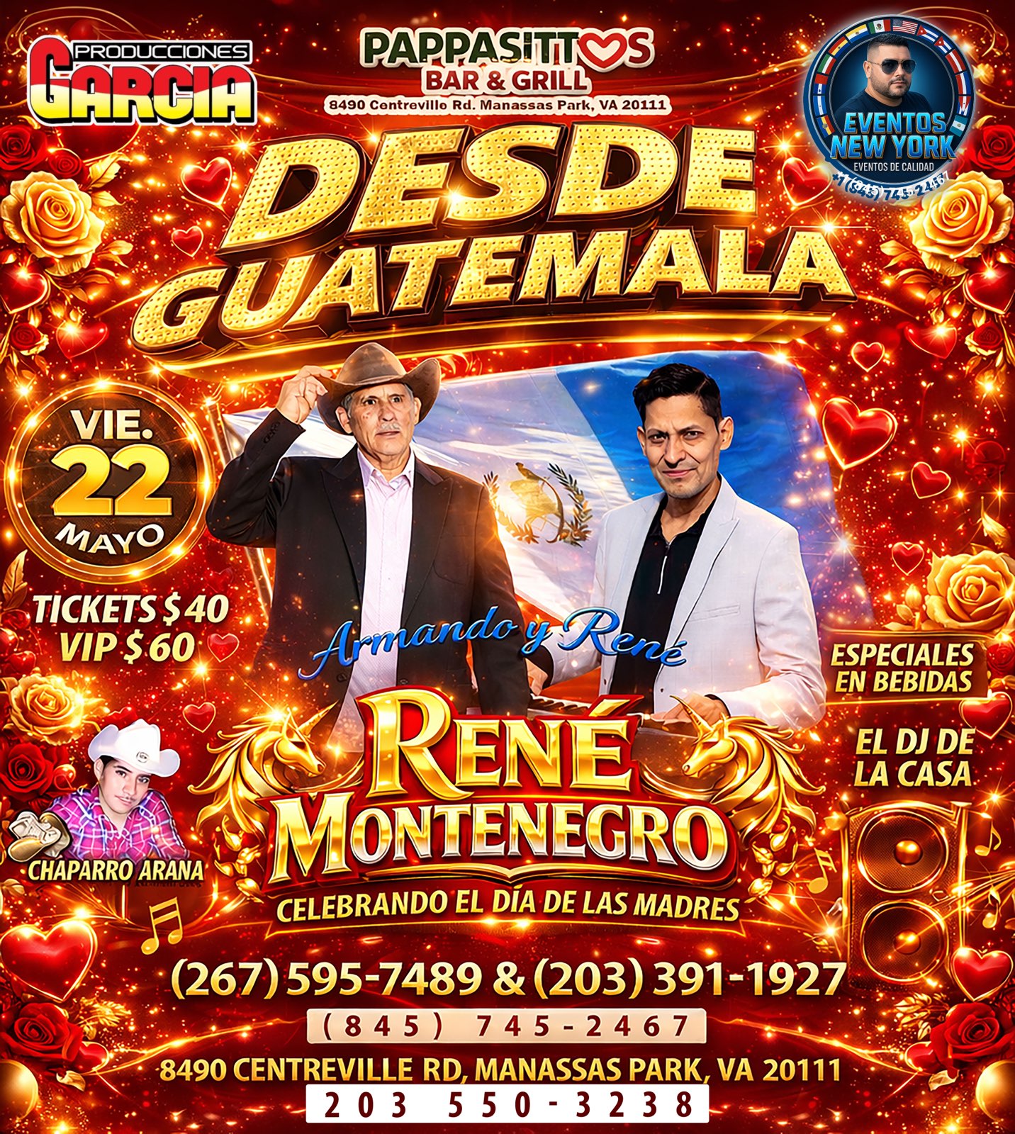 Buy tickets for RENÉ MONTENEGRO | CHAPARRO ARANA RENÉ MONTENEGRO | CHAPARRO ARANA