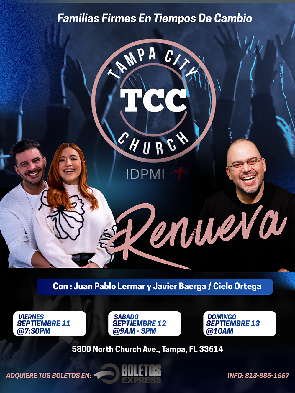 Buy tickets for RENUEVA - 11, 12 y 13 DE SEPTIEMBRE (Costo de entrada cubre los 3 dias) RENUEVA - 11, 12 y 13 DE SEPTIEMBRE (Costo de entrada cubre los 3 dias)