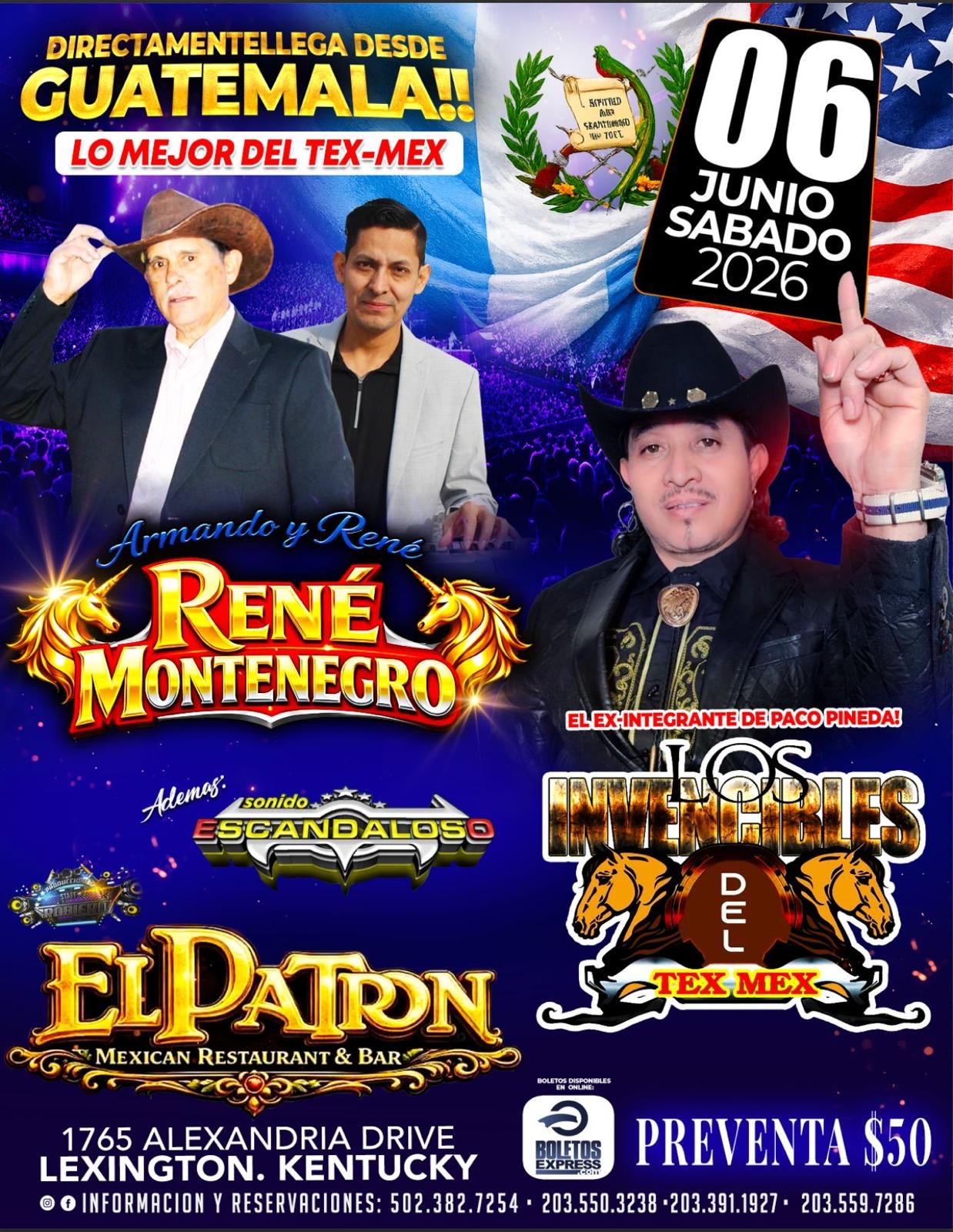 Buy tickets for RENÉ MONTENEGRO | LOS INVENCIBLES DEL TEX MEX RENÉ MONTENEGRO | LOS INVENCIBLES DEL TEX MEX