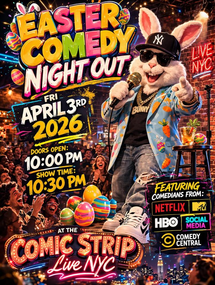 Buy tickets for Easter Weekend Comedy Night Out @ Comic Strip Live Easter Weekend Comedy Night Out @ Comic Strip Live
