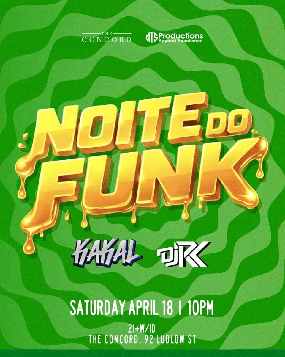Experience Noite do Funk NYC on Saturday, Apr 18 in the Lower East Side