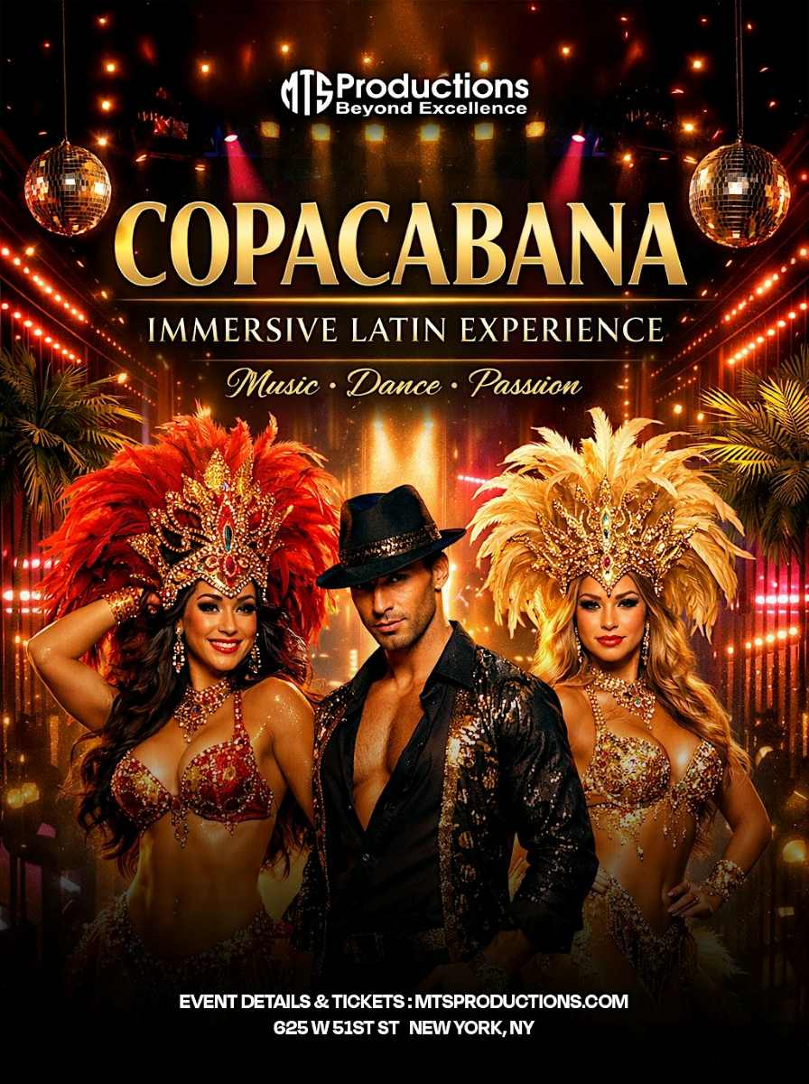 Buy tickets for Copacabana Immersive Experience — Every Saturday Night in Midtown Manhattan Copacabana Immersive Experience — Every Saturday Night in Midtown Manhattan