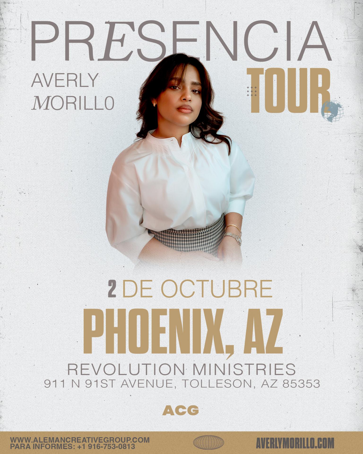 Buy tickets for Averly Morillo | PHOENIX Averly Morillo | PHOENIX