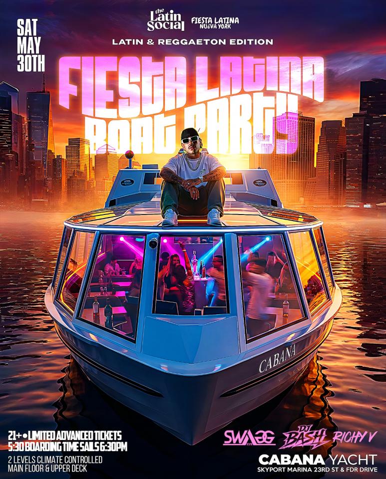 FIESTA LATINA: SUNSET CRUISE PARTY: EN ALTO MAR