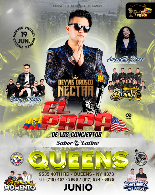 Buy tickets for DEYVIS OROSCO & SU GRUPO NECTAR - QUEENS DEYVIS OROSCO & SU GRUPO NECTAR - QUEENS