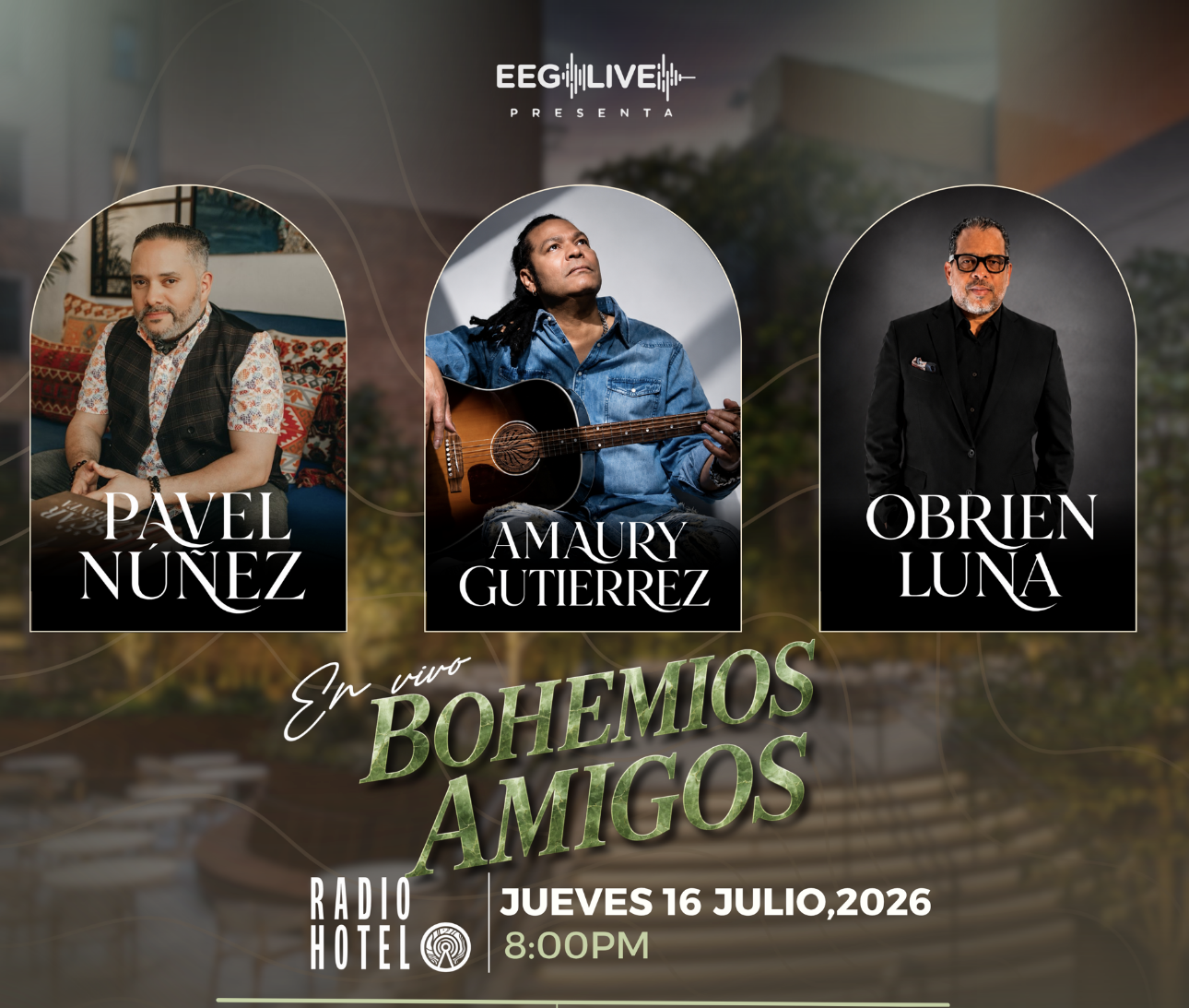 Pavel Nunez, Amaury Gutierrez & Obrien Luna