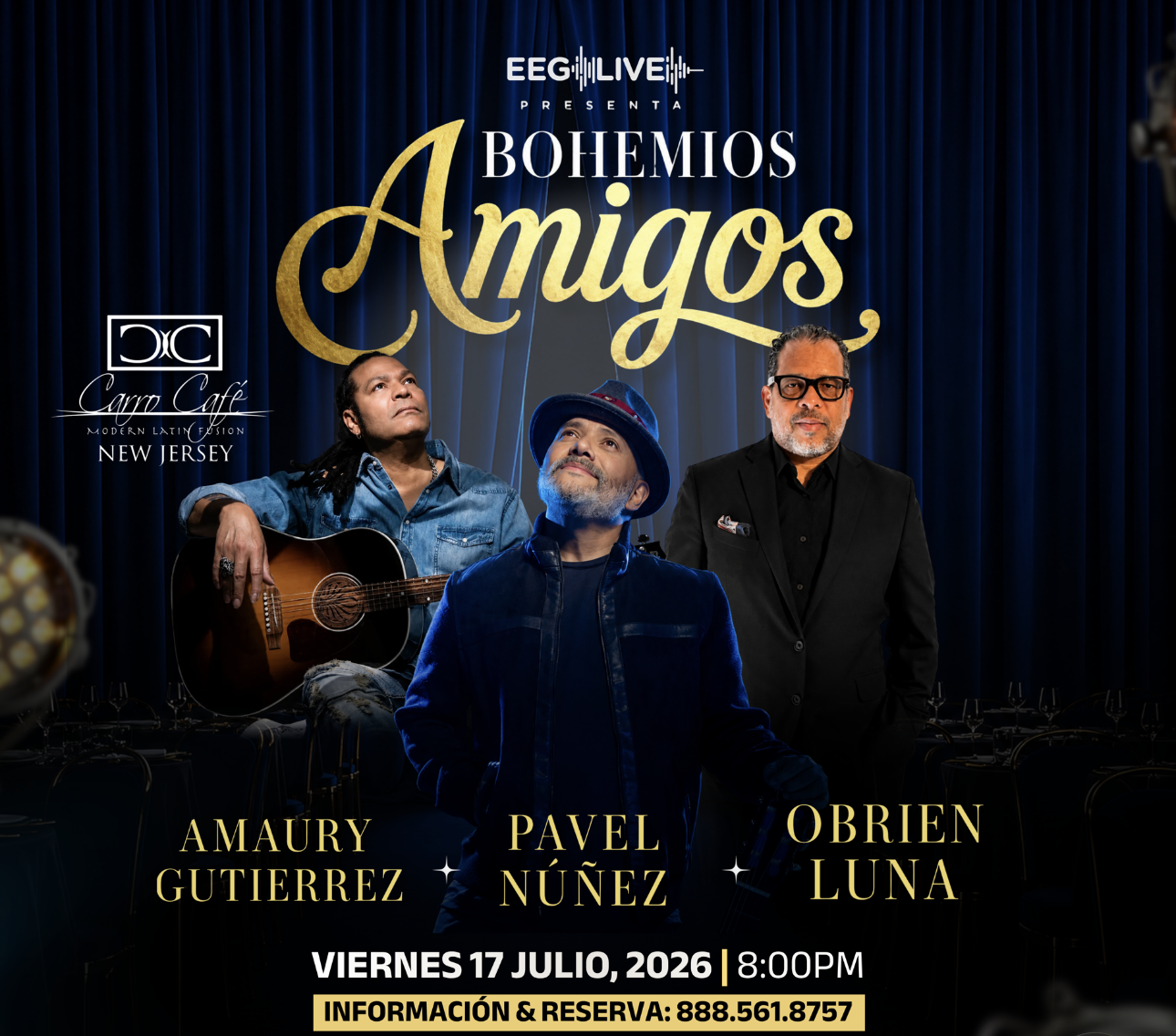 Amaury Gutierrez, Pavel Nuñez & Obrien Luna