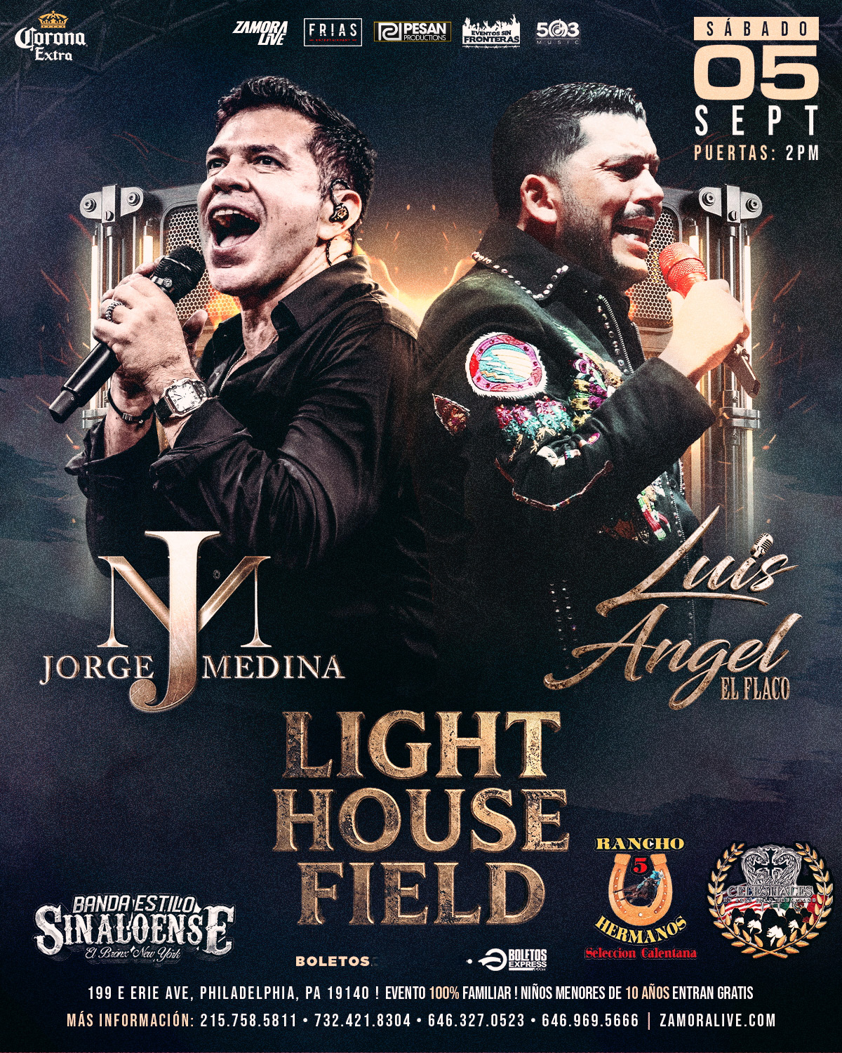JORGE MEDINA & LUIS ANGEL “EL FLACO” EN LIGHTHOUSE FIELD