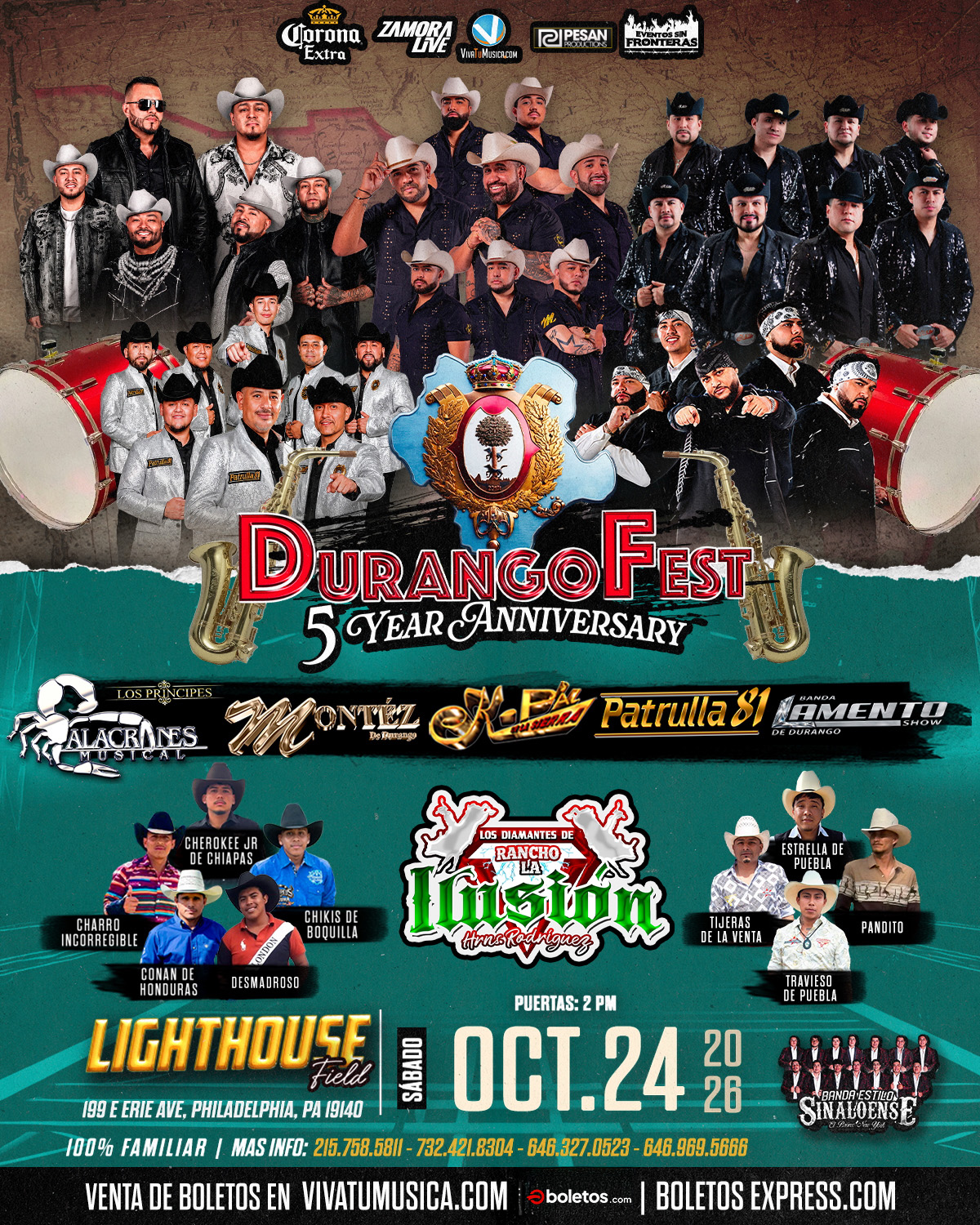 DURANGOFEST EN LIGHTHOUSE FIELD (PHILADELPHIA, PA)