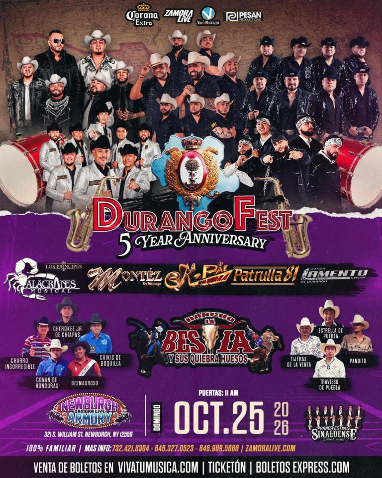DURANGOFEST EN NEWBURGH ARMORY (NEWBURGH, NY)
