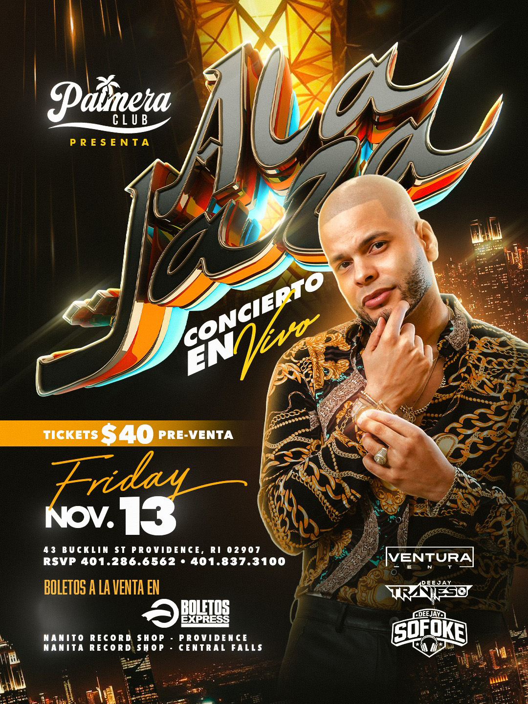 ALA JAZA EN CONCIERTO | 2 HORAS EN TARIMA  | PALMERA CLUB | PROVIDENCE, RI