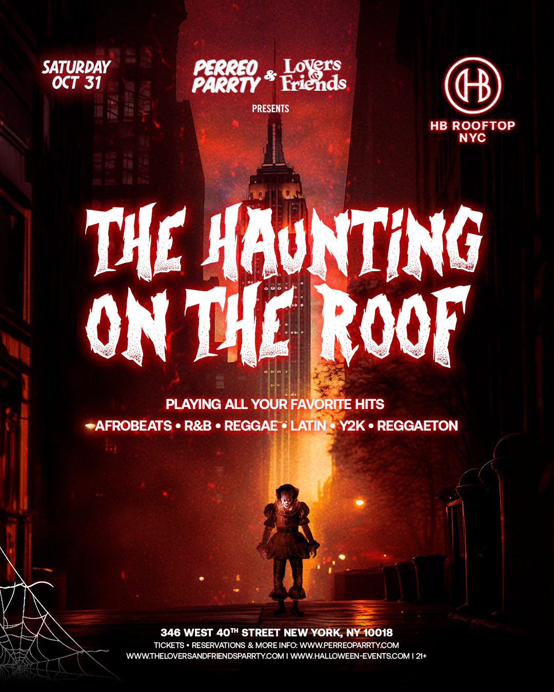 Buy tickets for The Haunting on the Roof - Halloween Rooftop #1 Skyline Views NYC The Haunting on the Roof - Halloween Rooftop #1 Skyline Views NYC