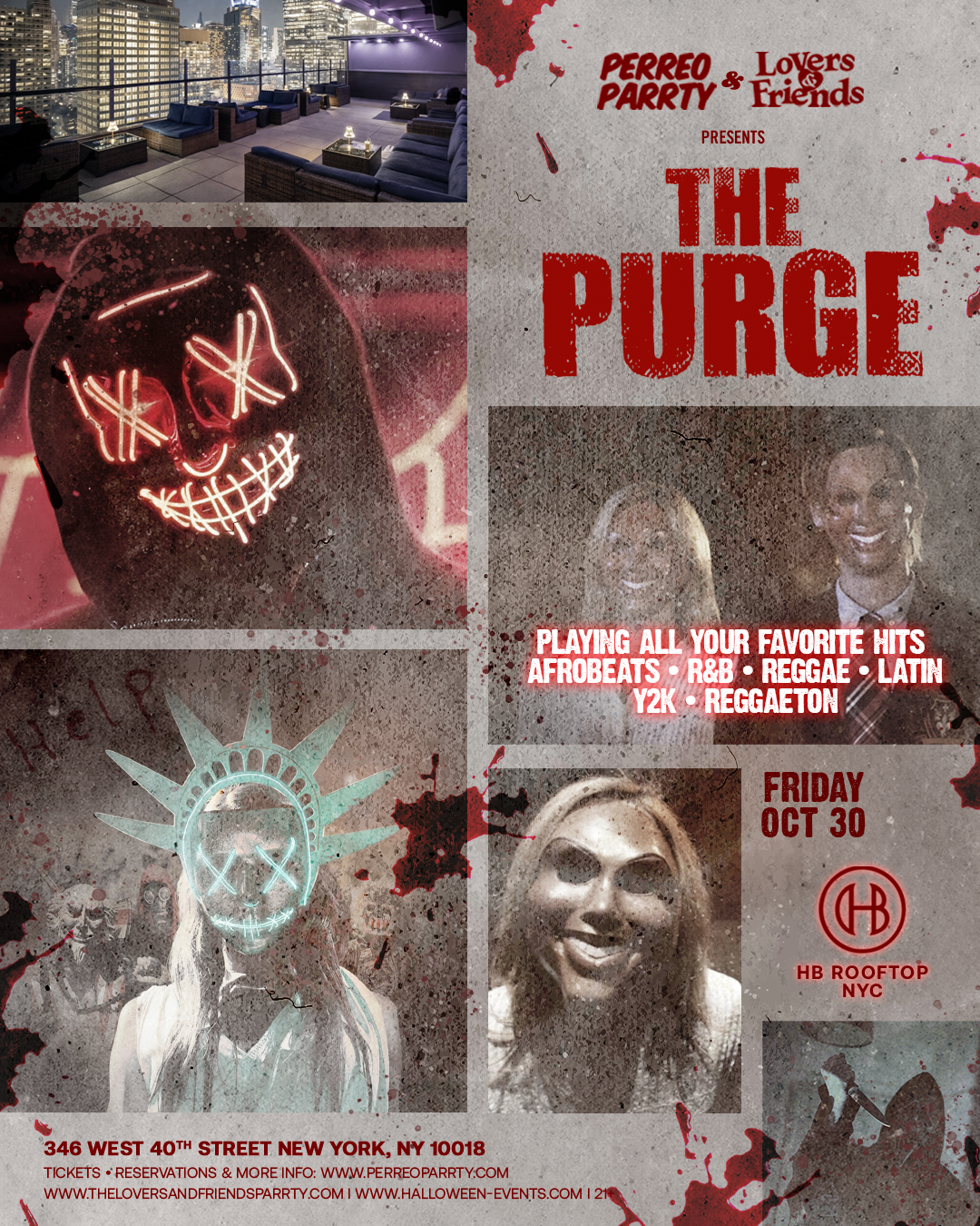 Buy tickets for The Purge Halloween Hotel Rooftop - #1 Skyline Views of NYC The Purge Halloween Hotel Rooftop - #1 Skyline Views of NYC