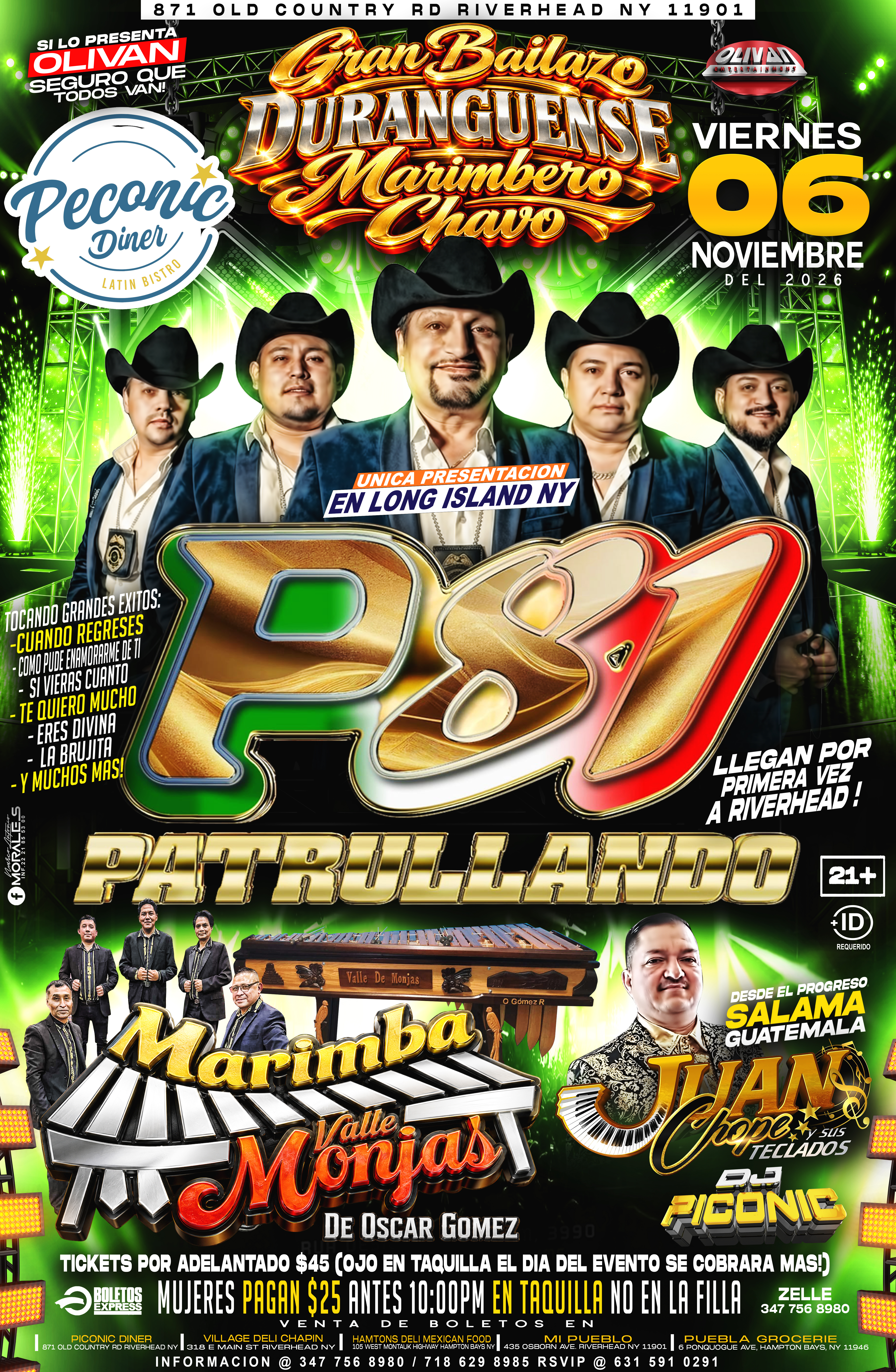 P81 Patrullando, Marimba Valle De Monjas, Juanchope Y Sus Teclados