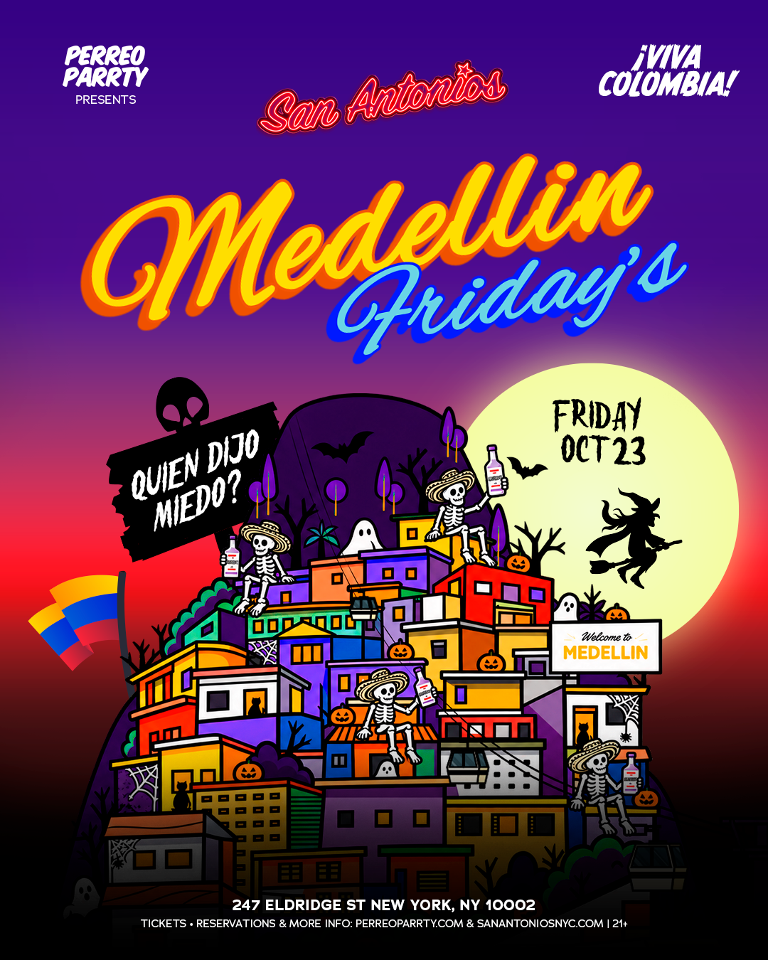 Buy tickets for Medellin Fridays Halloween - Colombian Reggaeton Party at San Antonios Bar Medellin Fridays Halloween - Colombian Reggaeton Party at San Antonios Bar
