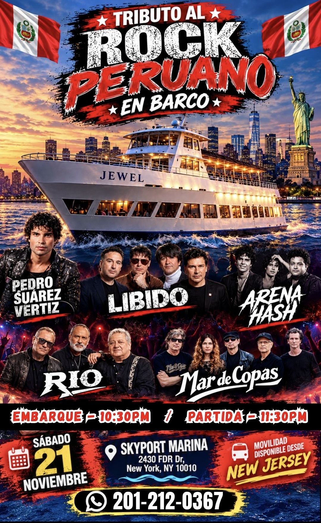 TRiBUTO AL ROCK PERUANO EN BARCO - NY