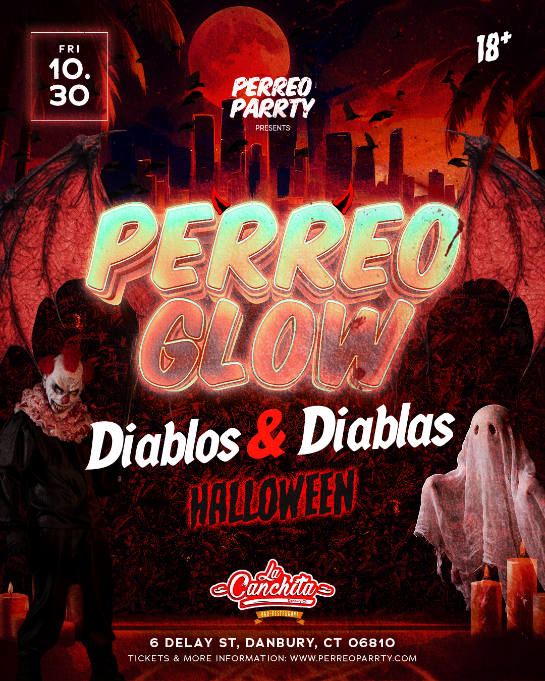 Buy tickets for PERREO GLOW: Diablos & Diablas Halloween Reggaeton Parrty - 18+, Danbury CT PERREO GLOW: Diablos & Diablas Halloween Reggaeton Parrty - 18+, Danbury CT