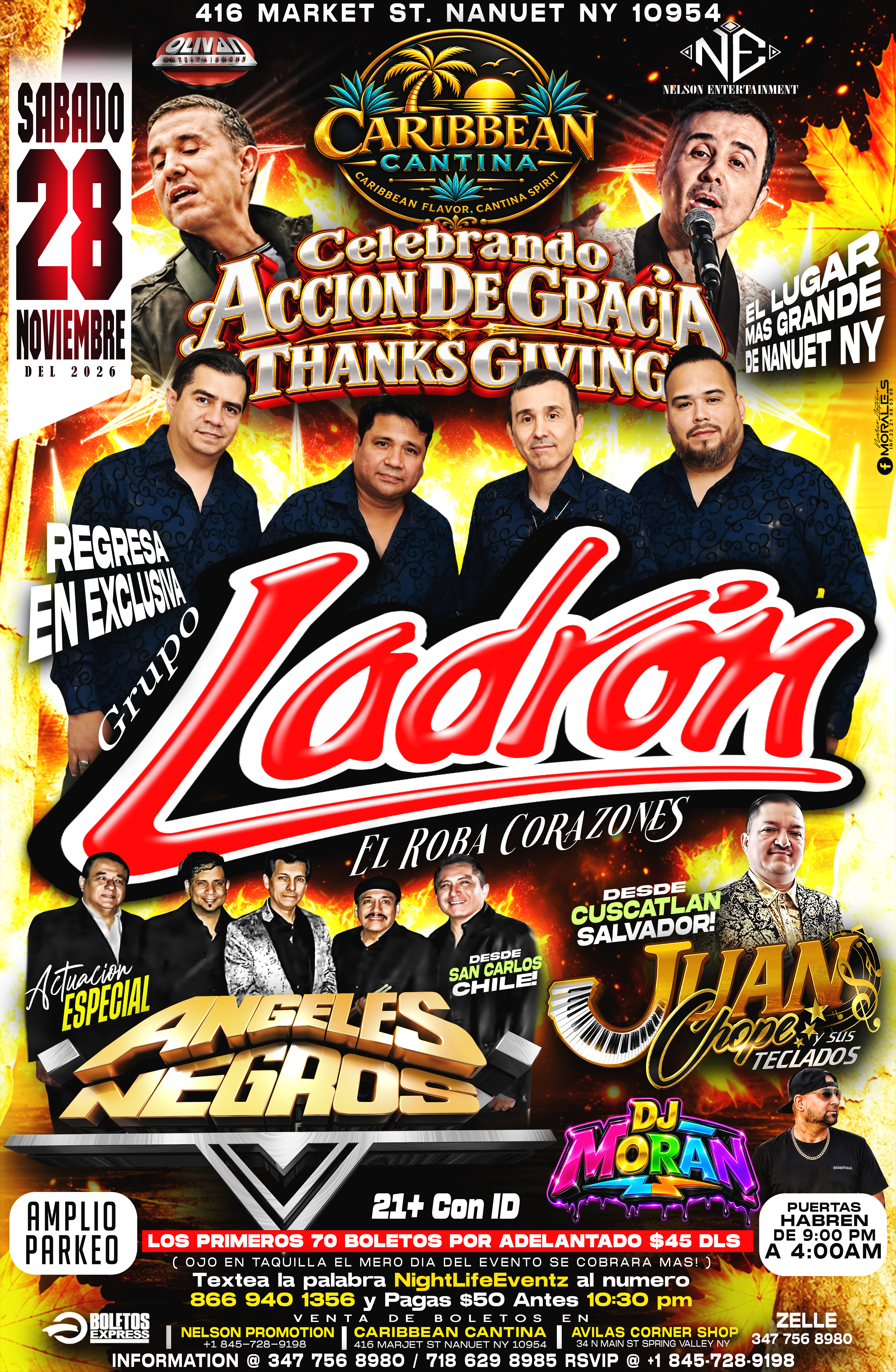 Grupo Ladron, Los Angeles Negros, Juanchope Y Sus Teclados