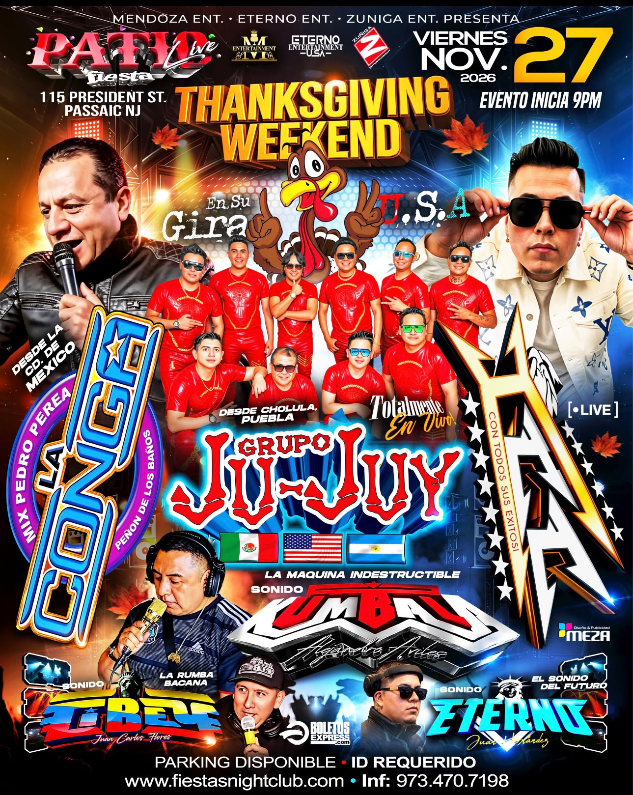 Buy tickets for GRUPO JU-JUY, LA CONGA, ICC, KUMBALA, CIBEY, ETERNO GRUPO JU-JUY, LA CONGA, ICC, KUMBALA, CIBEY, ETERNO